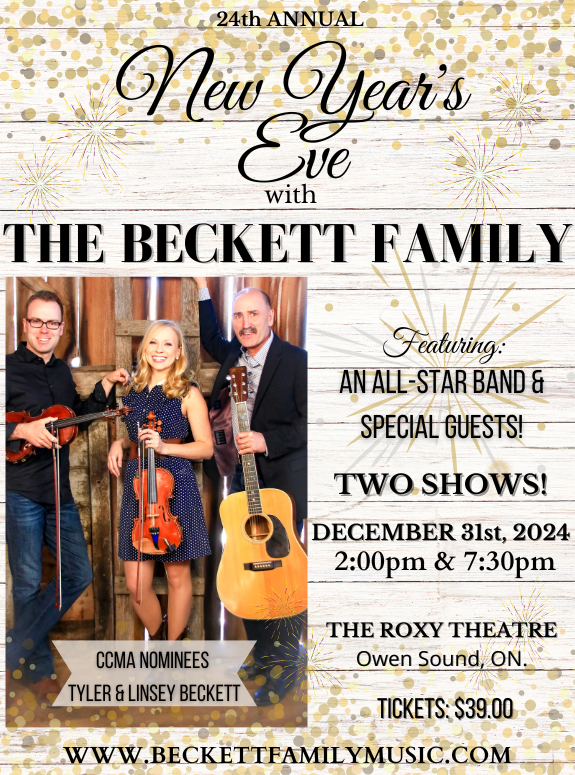 Event image The Beckett Family New Year's Eve Show